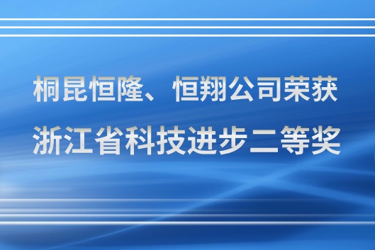 桐昆牌油劑，浙江省科技進(jìn)步二等獎！