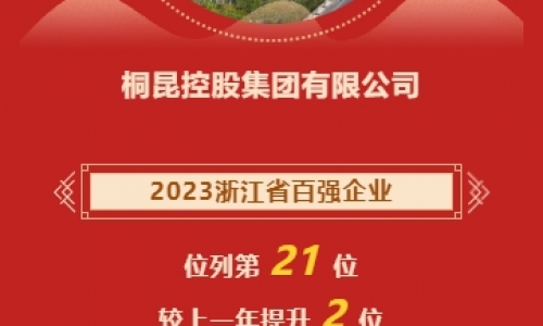 2023浙江省企業(yè)百強榜發(fā)布，桐昆再進位！